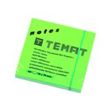 Temat Yapışkanlı Not Kağıdı 75X75 80 Yaprak Yeşil - 2 Adet