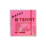 Temat Yapışkanlı Not Kağıdı 75x75 Mm ( 12 Li Paket) Fosforlu Pembe