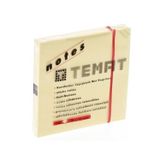Temat Yapışkanlı Not Kağıdı 75X75 Mm Pastel Sarı (12 Li Paket)