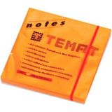 Temat Yapışkanlı Not Kağıdı Fosforlu Turuncu 75X75 mm (12 Li Paket)