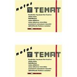 Temat Yapışkanlı Not Kağıdı Pastel Sarı 50 x 75 mm 2'li