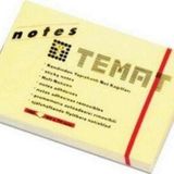 Temat Yapışkanlı Not Kağıdı Pastel Sarı 50X75 Mm (12 Li Paket)