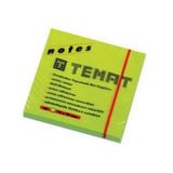 Temat Yapışkanlı Not Kağıt 50X75 Mm Fosforlu Yeşil (12 Li Paket)