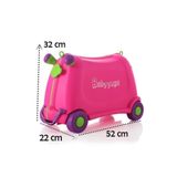 Temel Baby Yuga Tekerlekli Çocuk Valizi Pembe