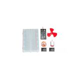 Temel Devre Seti - Breadboard, Pil Kutusu, Motor, Pervane, Duy-Ampul, 2 Anahtar - Standart