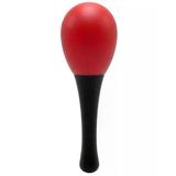 Temel Plastik Marakas Ritim Aleti Kırmızı 13 cm BY11-9