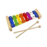 Temel Renkli 8 Nota Bagetli Ahşap Ksilofon 26 Cm By11-23