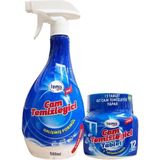 Temis Yeni Nesil Silikonlu Cam Temizleyici Tablet (1 Adet = 12 Tablet) = 6 Lt Eşdeğer + Şişe Hediye - 6 Litre