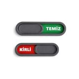 Temiz Kirli Göstergeli Manyetik Magnet - Bulaşık Makinesi Durum Göstergesi Kaydırmalı Magnet (Gri) - Option-1 - 001-Renkli