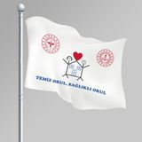 Temiz Okul Flaması 100x150