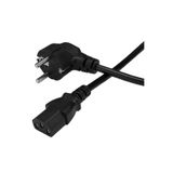 Temiz Pazar 1.5 Metre Pc Power Güç Kablosu 3x0.50mm Iec-60320 C13 (Dişi) - Schuko/tip F (Erkek) Fiş Uçlu