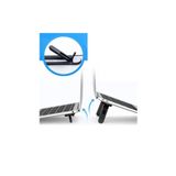 Temiz Pazar 2 Kademeli Katlanabilir ve Yapışkanlı Laptop Standı Siyah