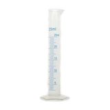 Temiz Pazar 25ML ml Uzun Form Silindir Plastik Polipropilen Mezür Kabartma