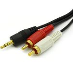 Temiz Pazar 3.5 mm Stereo To 2 Rca Aux Tos Ses Kulaklık Kablosu