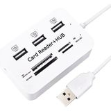 Temiz Pazar 4 Slot Kart Okuyucu + 3 Port USB 2.0 Çoklayici - Siyah