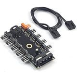Temiz Pazar 4337 10 Port Fan Power Ide Switch Pwm Çoklayıcı