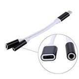 Temiz Pazar 4418 Type C To 3.5mm Stereo Kulaklık Şarj Çevirici Dönüştürücü Adaptör Beyaz