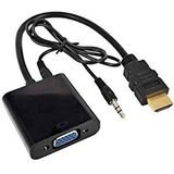 Temiz Pazar 4488 Hdmi To Vga Ses Destekli Monitör Dönüştürücü Kablo Çevirici Adaptör