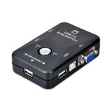Temiz Pazar 4509 2 Port USB To Kvm Switch Çoklu Pc Kasa Çoklayıcı - Siyah