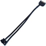 Temiz Pazar 4596 Sata Power To Fan Çevirici 2 Port Y Pin Pwm Çoklayıcı Splitter Fan Kablosu