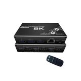 Temiz Pazar 4669 Kumandalı Usb 3.0 4k Hdmi Kvm Switch 2 Port Rj45 Ethernet Pc Kasa Klavye Mouse Çoklayıcı