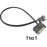 Temiz Pazar 4903 Sata Power To Fan Çevirici Y Pwm Çoklayıcı Splitter Kablosu 1 Port 2 Pin