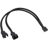 Temiz Pazar 5025 Fan Çoklayıcı 2 Port Y Pwm 4 Pin Splitter Çoklayıcı Switch Kablosu