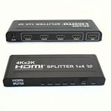 Temiz Pazar 5121 4K HDMI Switch Splitter 4 Port Çoklayıcı Çoğaltıcı - Siyah