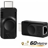 Temiz Pazar 6042 HDMI Extender 60 Metre CAT5E Cat6 Ethernet Kablo Uzatma Uzatıcı Aparatı Adaptör