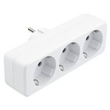 Temiz Pazar De-pa Dpa-10011 Üçlü Golyat Düz Fiş Priz 250v 16a 3500w Beyaz