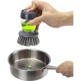 Temiz Pazar Deterjan Hazneli Kolay Bulaşik Yikama Temizleme Firçasi Bulaşik Sünger (Lavabo, Mutfak)