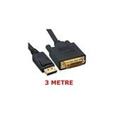 Temiz Pazar Displayport To Dvi 24+1 Çevirici Kablo - Dp To Dvi - 3 Mt Siyah