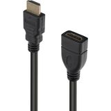 Temiz Pazar HDMI Erkek Dişi Erkek Dişi 2 Metre Uzatma Gold Kablo - Siyah
