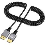 Temiz Pazar HDMI Spiral Yaylı Uzayabilen Fullhd 4K 60Hz UHD Kablo (0.5-2 Metre)