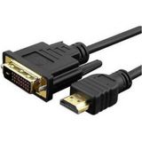 Temiz Pazar HDMI To DVI 10 Metre Çevirici Dönüştürücü Görüntü Kablosu