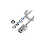 Temiz Pazar Iphone Lightning Samsung Micro Usb Type C Mıknatıslı Şarj Kablosu