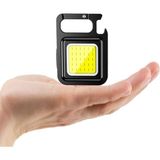 Temiz Pazar LED Anahtarlıklı Metal Kasa El Feneri Şişe Açacağı Usb’li Şarj Edilebilir Cep Boy Cob LED 800MAH