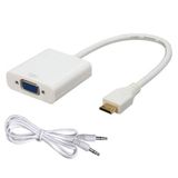 Temiz Pazar MİNİ HDMI TO VGA SES GÖRÜNTÜ HD 1080P