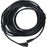Temiz Pazar PM-11955 10 Metre Usb-A 2.0 Dişi Erkek Uzatma Kablosu Siyah - Siyah