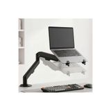 Temiz Pazar Profesyonel Amortisörlü 2’si 1 Arada Laptop Ve Monitör Standı – Ayarlanabilir Ergonomik Masaüstü Kol,