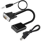 Temiz Pazar Ses Destekli VGA To HDMI Kablo