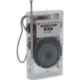Temiz Pazar Turbo Cep Tipi Mini Şeffaf Pilli Analog Fm Radyo