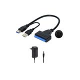 Temiz Pazar USB 3.0 2.5 3.5 İnç Sata SSD HDD Hard Disk Çevirici Dönüştürücü + Adaptör uyumlu