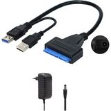 Temiz Pazar USB 3.0 2.5 3.5 Inç Sata SSD HDD Hard Disk Çevirici Dönüştürücü + Adaptör