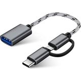 Temiz Pazar USB 3.0 Otg To Type C Micro USB Data Şarj Çevirici Dönüştürücü Adaptör