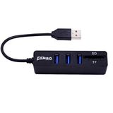 Temiz Pazar Usb Hub 3 Port MicroSD Tf Sd Kart Okuyucu Çoklayıcı 4690