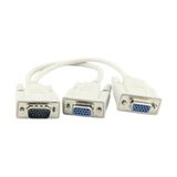 Temiz Pazar VGA Y Splitter Dönüştürücü Çevirici Çoklayıcı Switch Kablosu Dişi