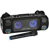 Temiz Pazar Vhf El Mik Usb+sd+bt+uk 40 Watt Işikli Şarjli Seyyar Anfi Siyah