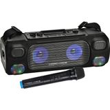 Temiz Pazar Vhf El Mik Usb+Sd+Bt+Uk 40 Watt Işikli Şarjli Seyyar Anfi