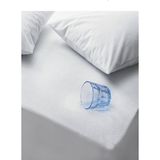 Temiziş 160 x 200 + 30 cm Pamuk Fitted Alez Su Sıvı Geçirmez Yatak Koruyucu Alez - 160 x 200 cm - Beyaz
